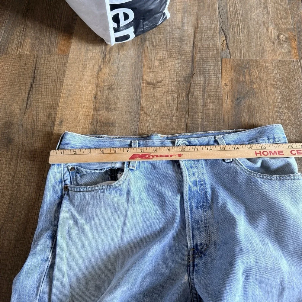 Vintage Y2K Levis 501 Jeans 36x30 Mens Distressed Grunge Button Fly 2002